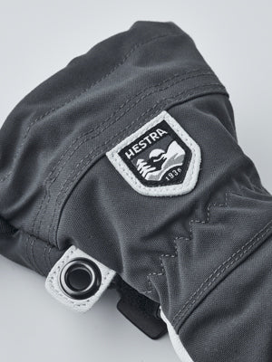 Hestra Army Leather Heli Ski Jr. 5-finger Grey