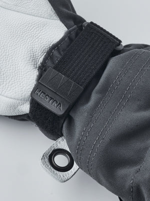 Hestra Army Leather Heli Ski Jr. 5-finger Grey