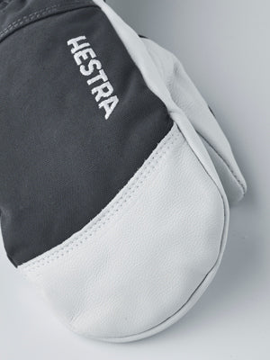 Hestra Army Leather Heli Ski Jr. Mitt Grey
