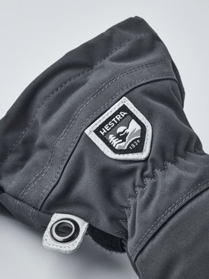 Hestra Army Leather Heli Ski Jr. Mitt Grey