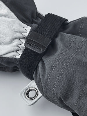 Hestra Army Leather Heli Ski Jr. Mitt Grey