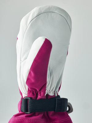 Hestra Army Leather Heli Ski Jr. Mitt Black