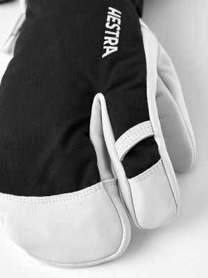 Hestra Army Leather Heli Ski 3-finger Black