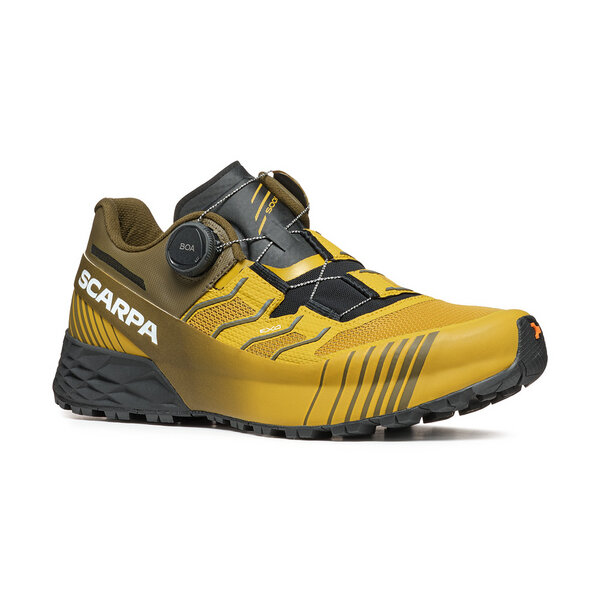 Scarpa RIBELLE RUN KALIBRA HT oil yellow-ivy green trail running shoe