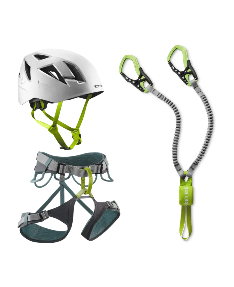 klettersteig fahrradhelm Edelrid SKYE KIT- Klettersteig Kit (Klettergurt, Klettersteigset, Helm