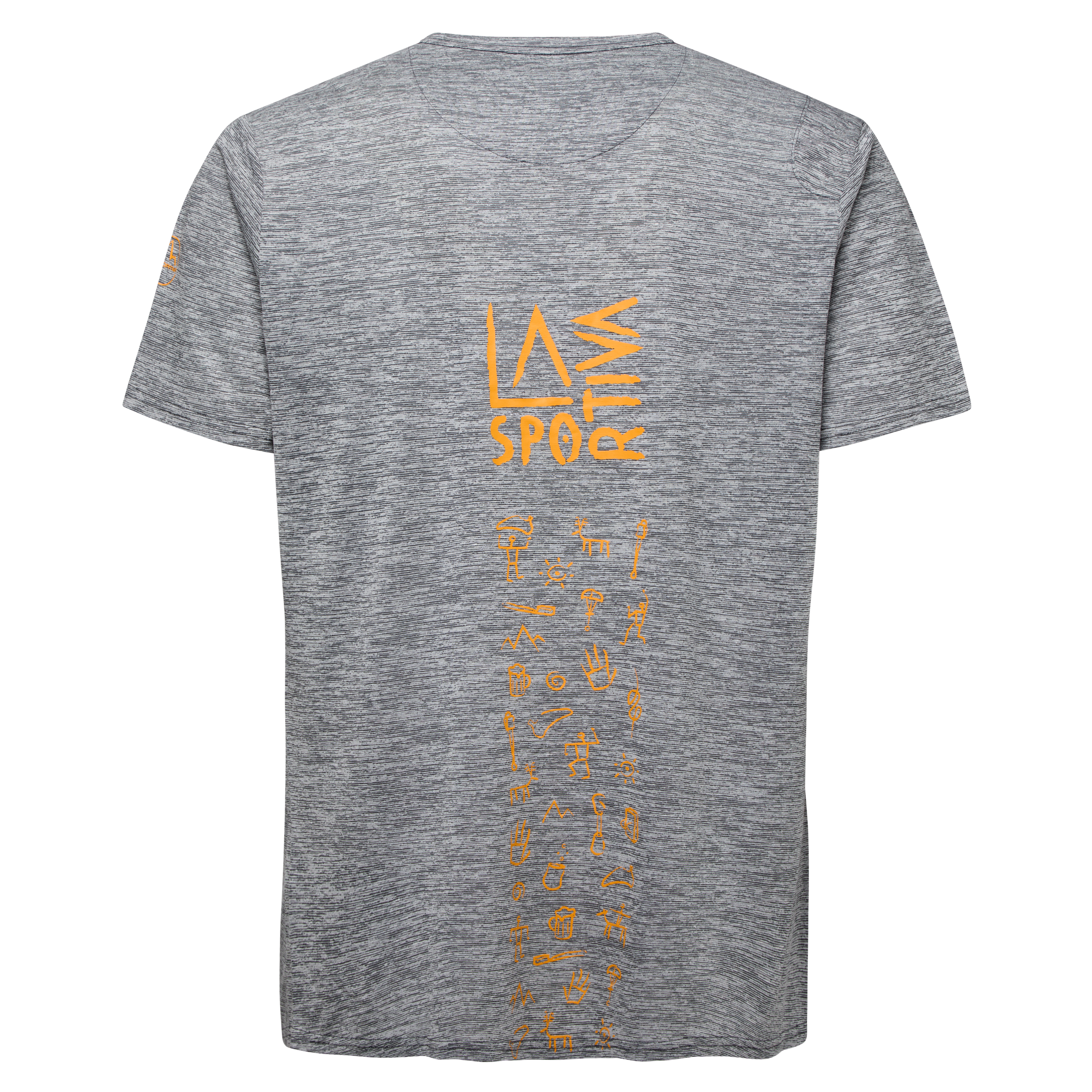 La Sportiva Cave Paint T-Shirt M Carbon/Papaya-SALE