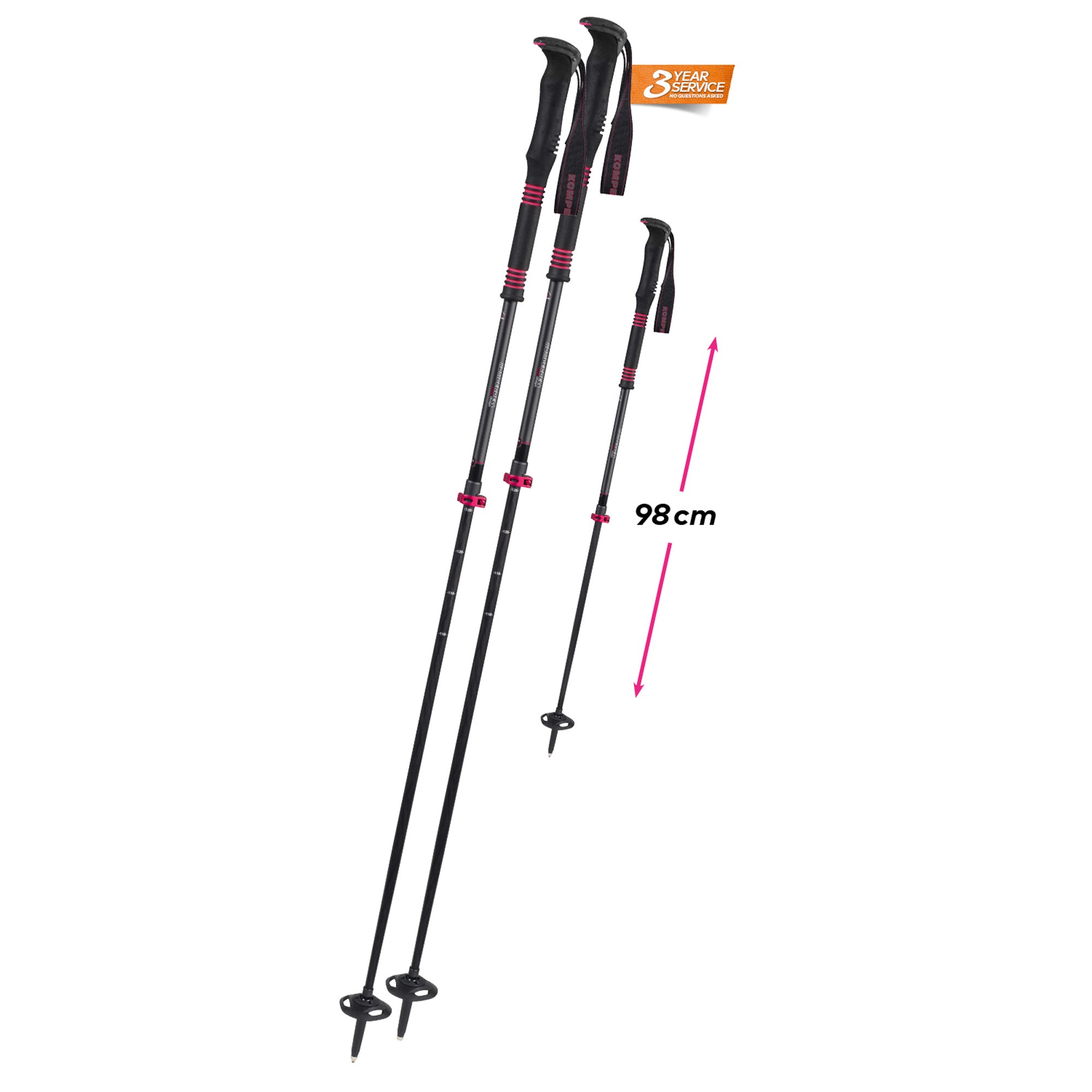 Komperdell Carbon C.2 Ultralight berry Skitourenstöcke