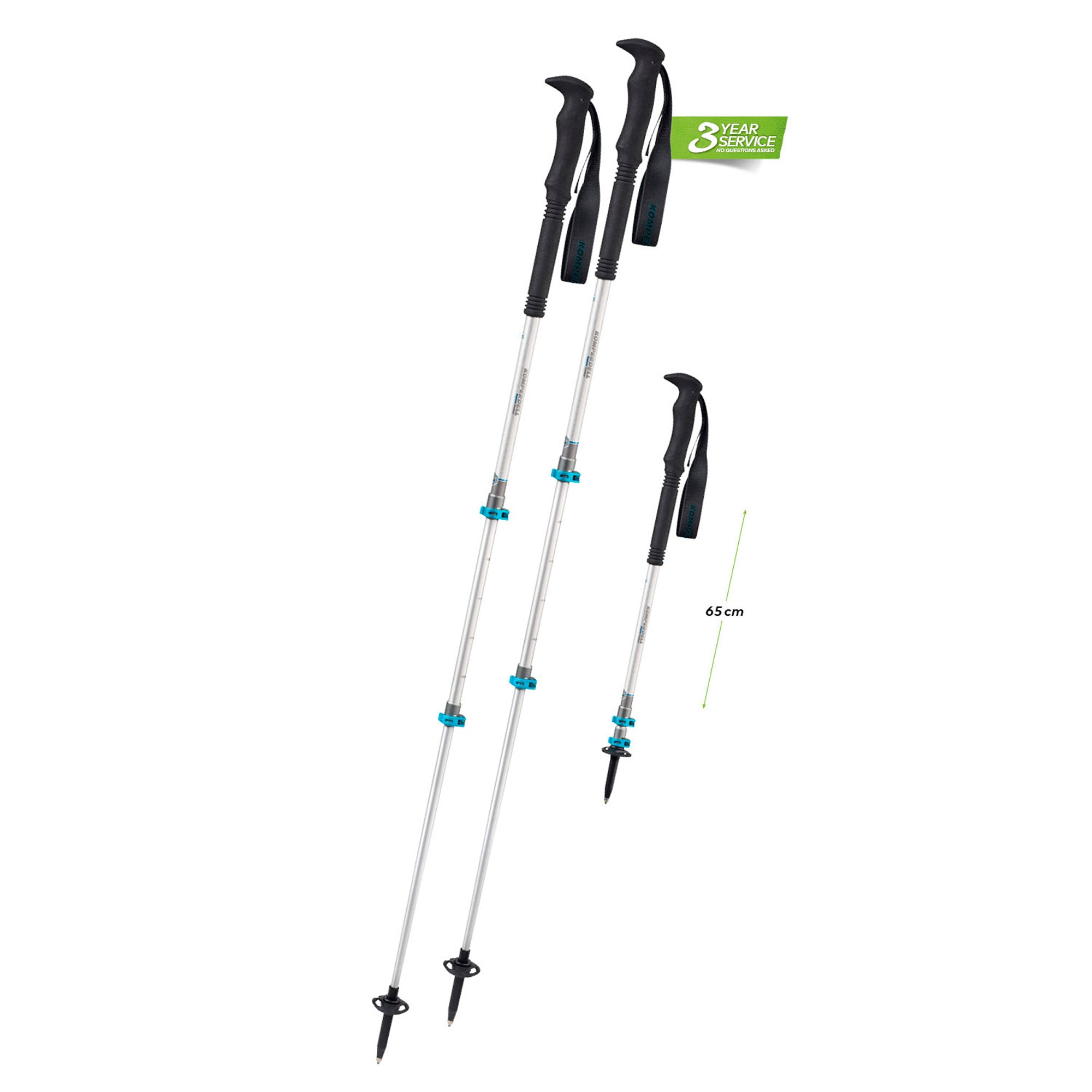Komperdell Explorer Contour PL 3-teilige Trekkingstöcke