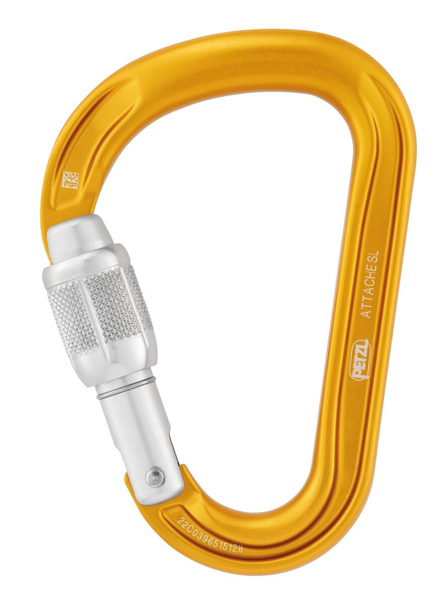 Petzl ATTACHE Karabiner yellow