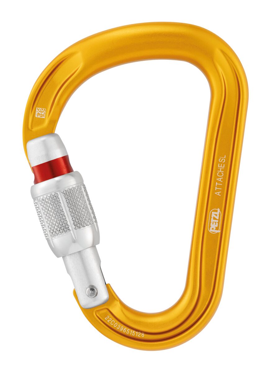 Petzl ATTACHE Karabiner yellow