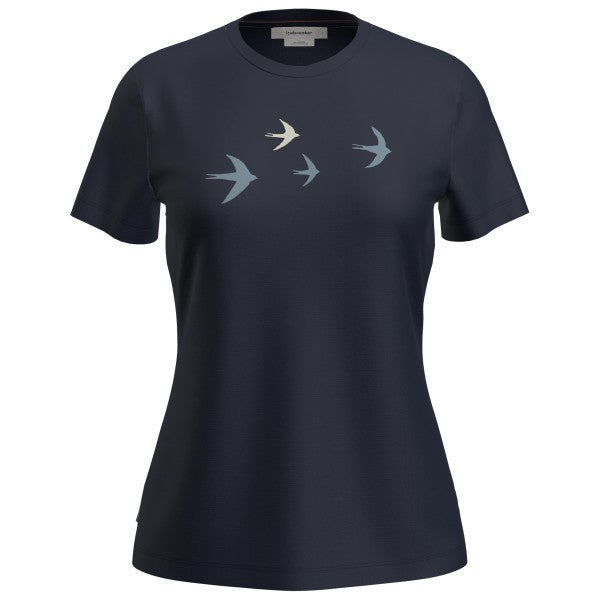 icebreaker TECH LITE 150 T-Shirt W Bird Transit navy