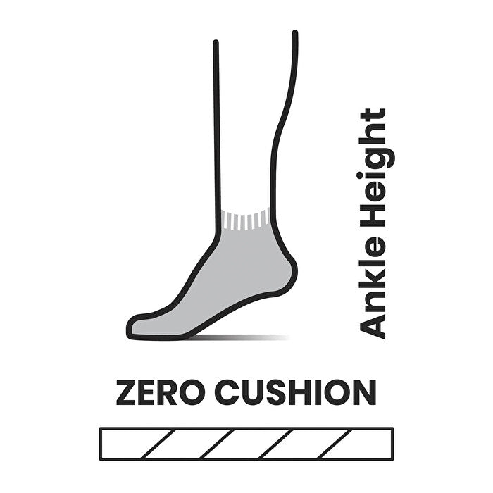 Smartwool Run Zero Cushion Low Ankle Socks laguna blue