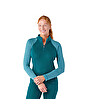 Smartwool Woman´s Classic Thermal Merino Baselayer 1/4 Zip emerald green