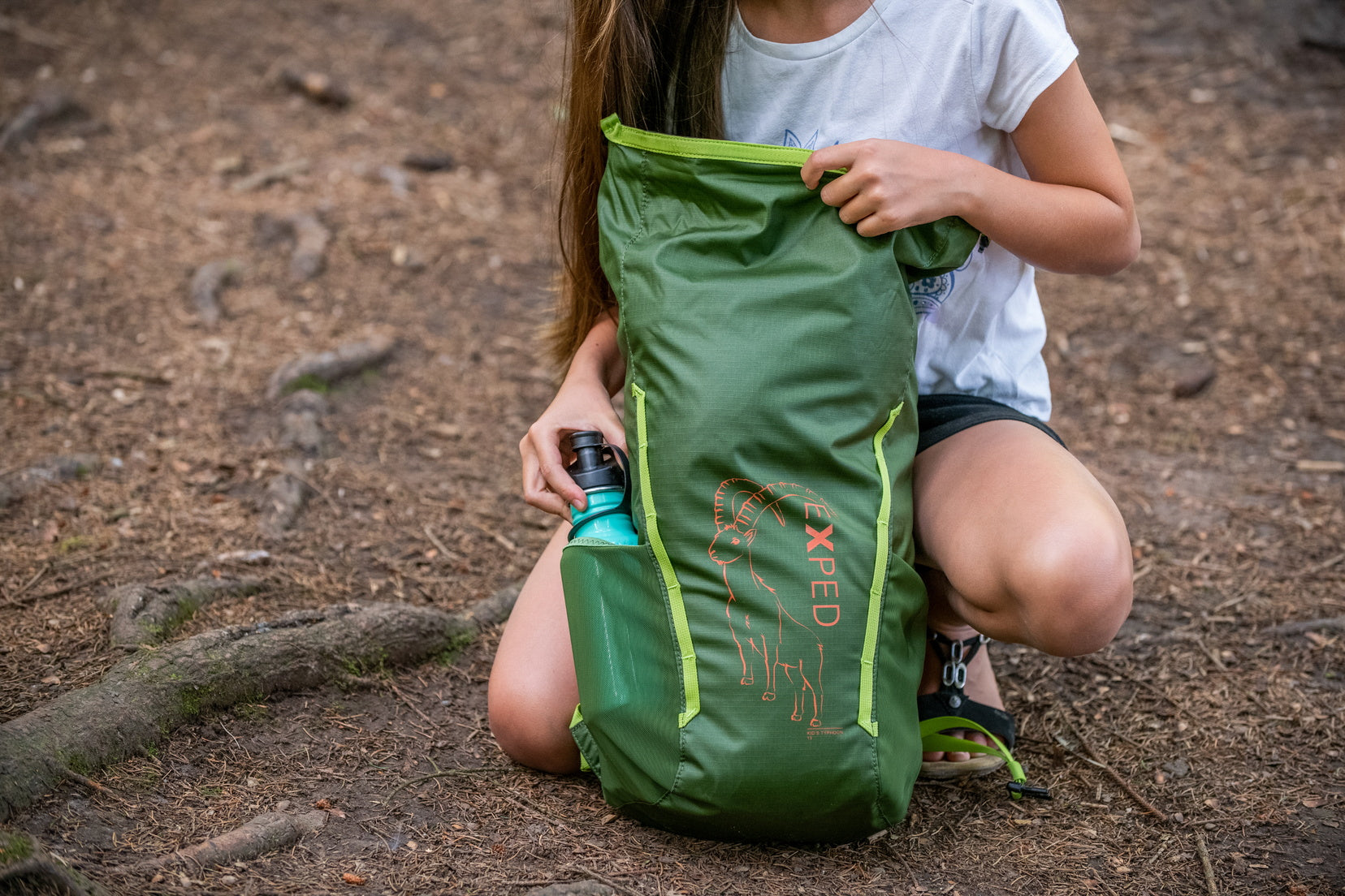 Exped Kid's Typhoon 15 forest Bergrucksack