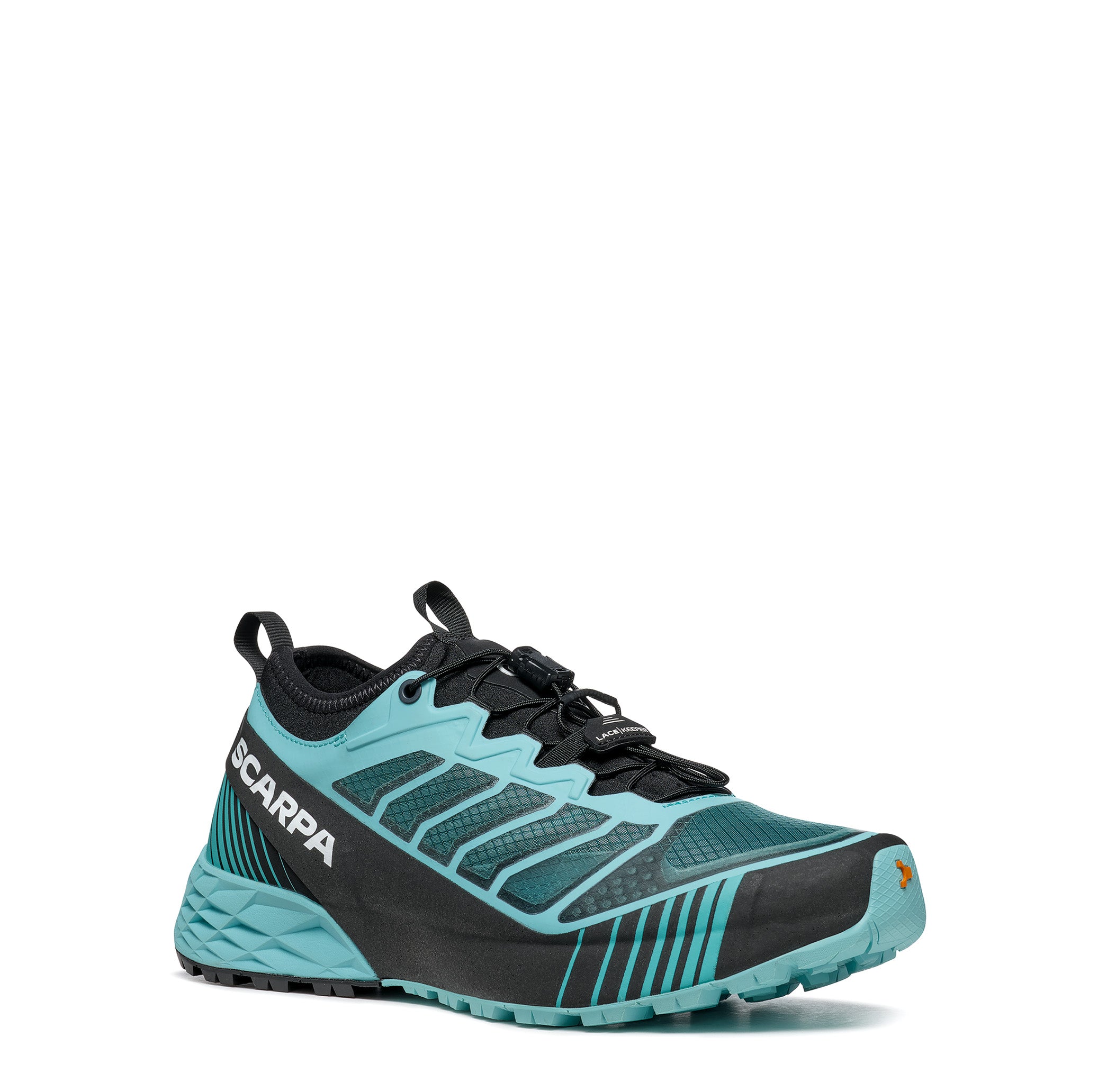 Scarpa RIBELLE RUN Women's aqua-black trail running shoe