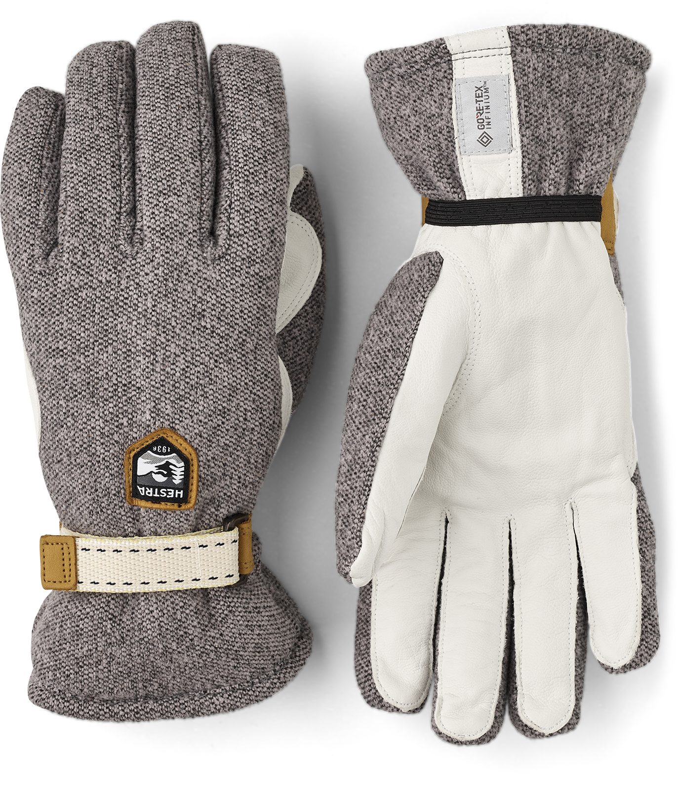 Hestra Windstopper Tour - 5 finger Natural/grey