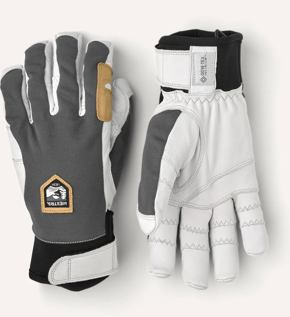 Hestra Ergo Grip Active - 5 finger Grey/Offwhite