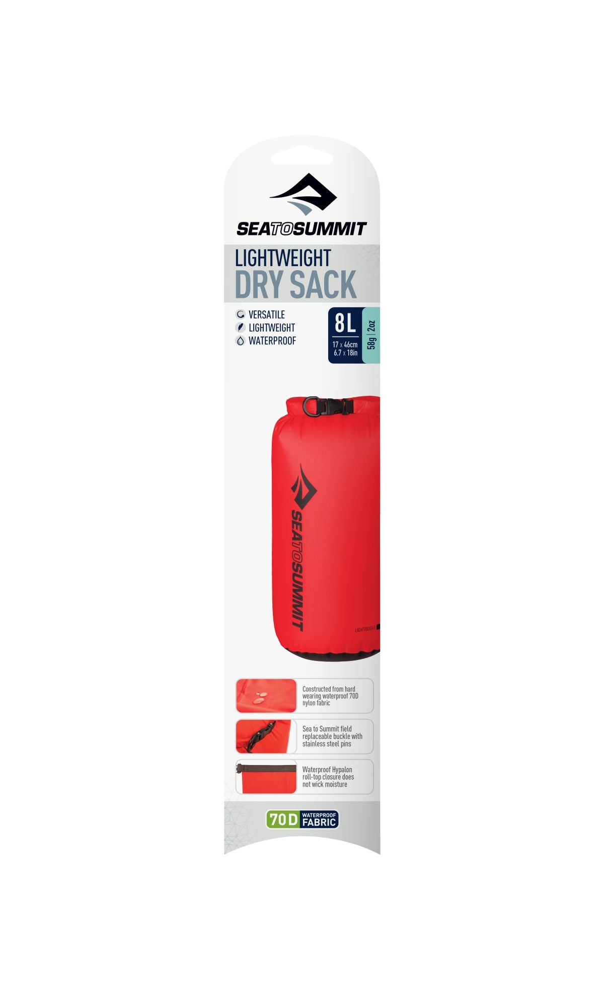 Sea to Summit Lightweight D70 Dry Sack - 4 Liter blau