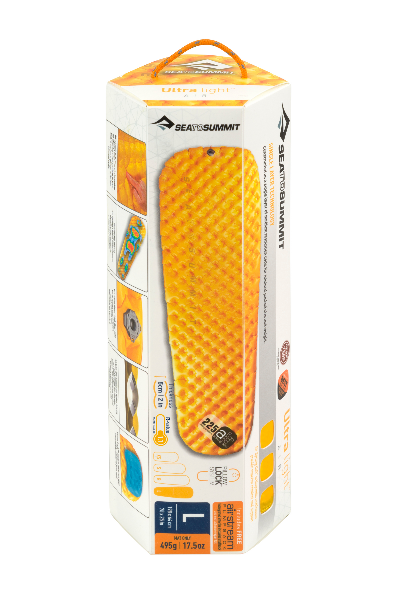 Sea to Summit UltraLight Air Isomatte Large yellow