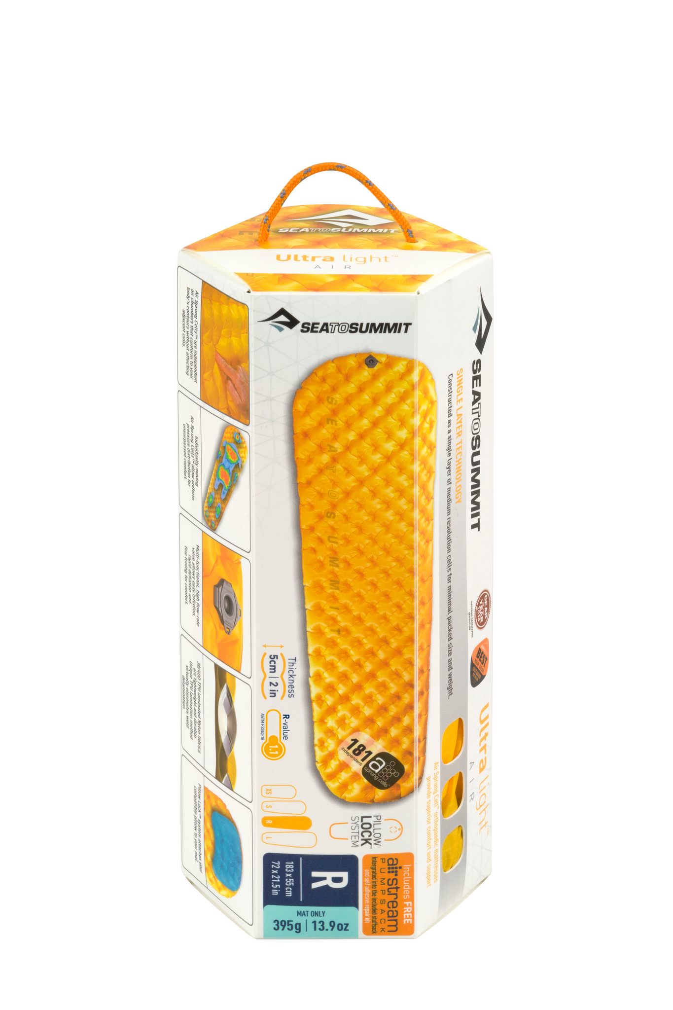 Sea to Summit UltraLight Air Isomatte Regular yellow