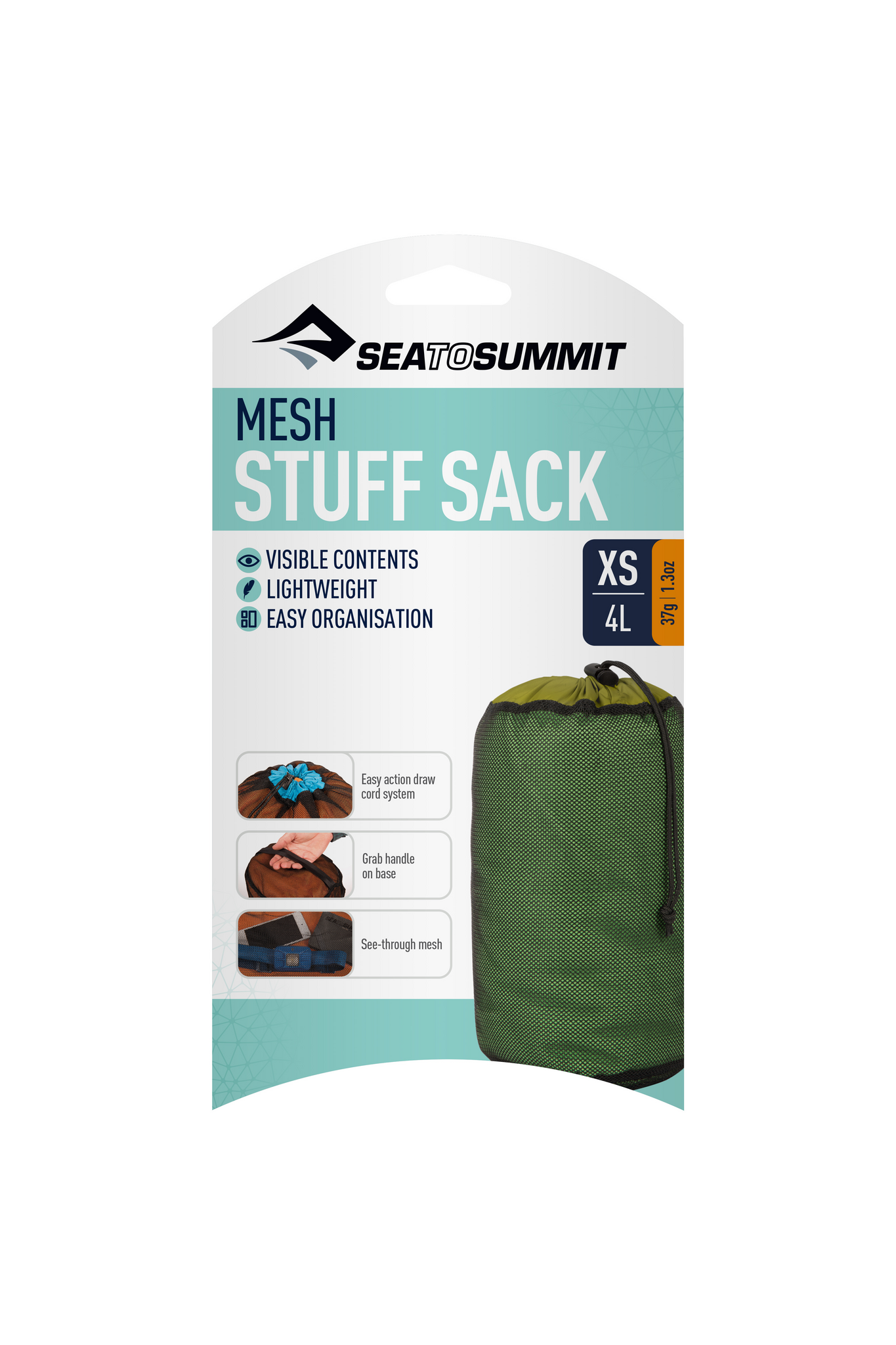 Sea to Summit Mesh Stuff Sack X-Small green