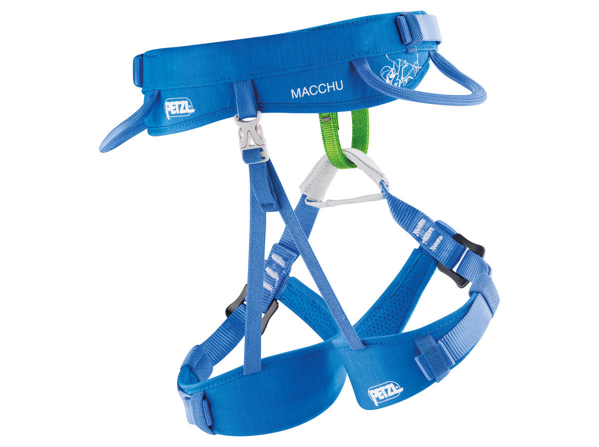 Petzl MACCHU® Kinderklettergurt blau
