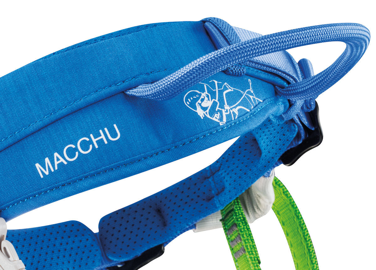 Petzl MACCHU® Kinderklettergurt blau