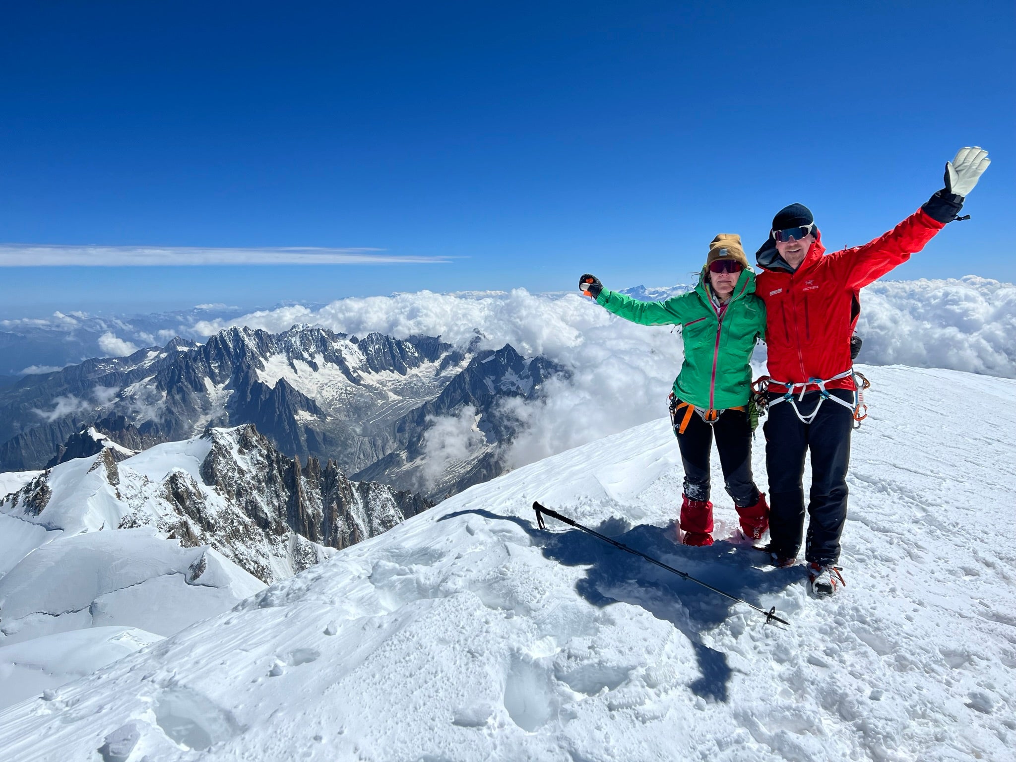 Chamonix mit Mont Blanc 4808m Überschreitung