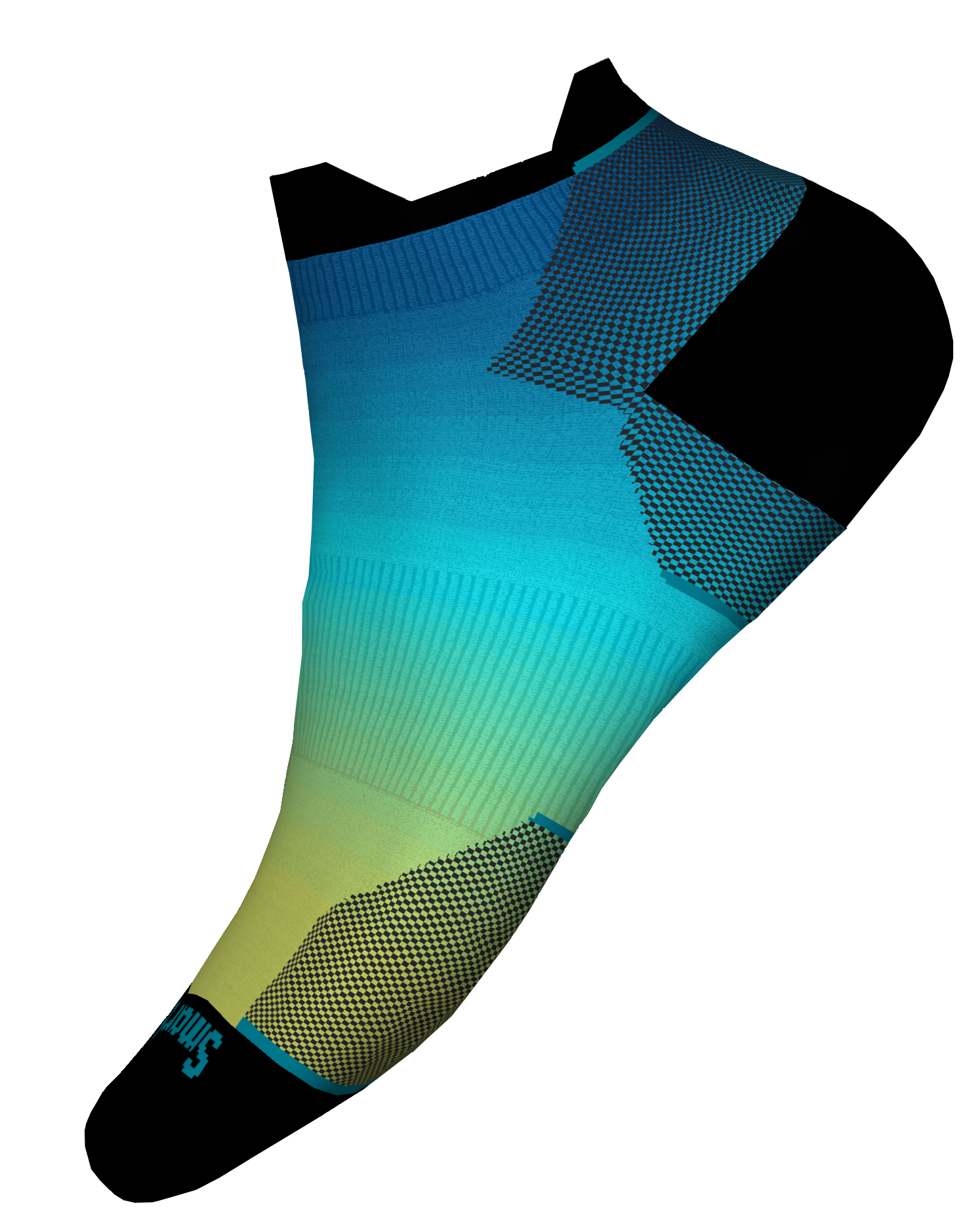 Smartwool W Run Zero Cushion  Ombre Low Ankle Laufsocken