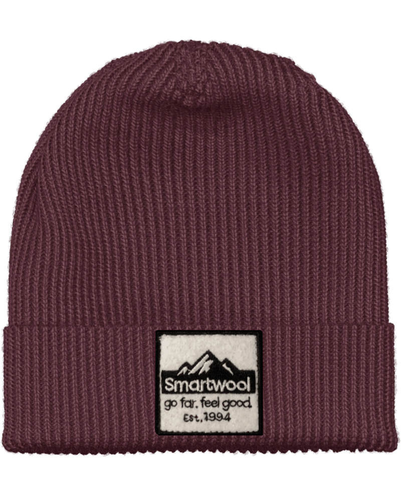 Smartwool Patch Beanie black cherry heather