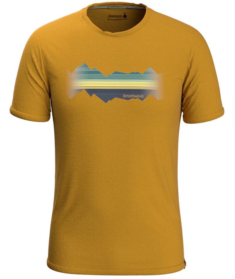 Smartwool Men´s Merino Mountain Graphic T-Shirt Slim Fit honey gold -SALE