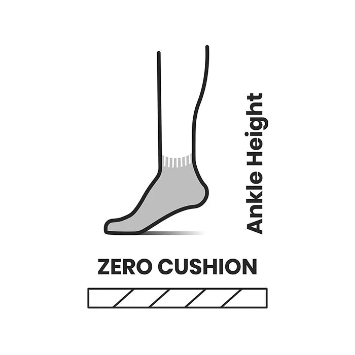 Smartwool Run Zero Cushion Ankle Socken black