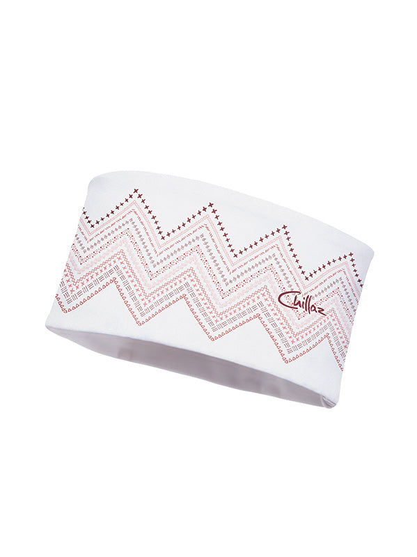 Chillaz Ornament Zig Zag  Stirnband white/rose