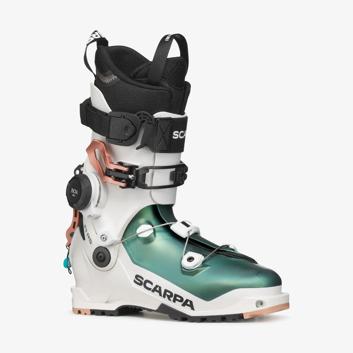 Scarpa F1 RS Woman weiß-grün rainbow Skitourenschuhe