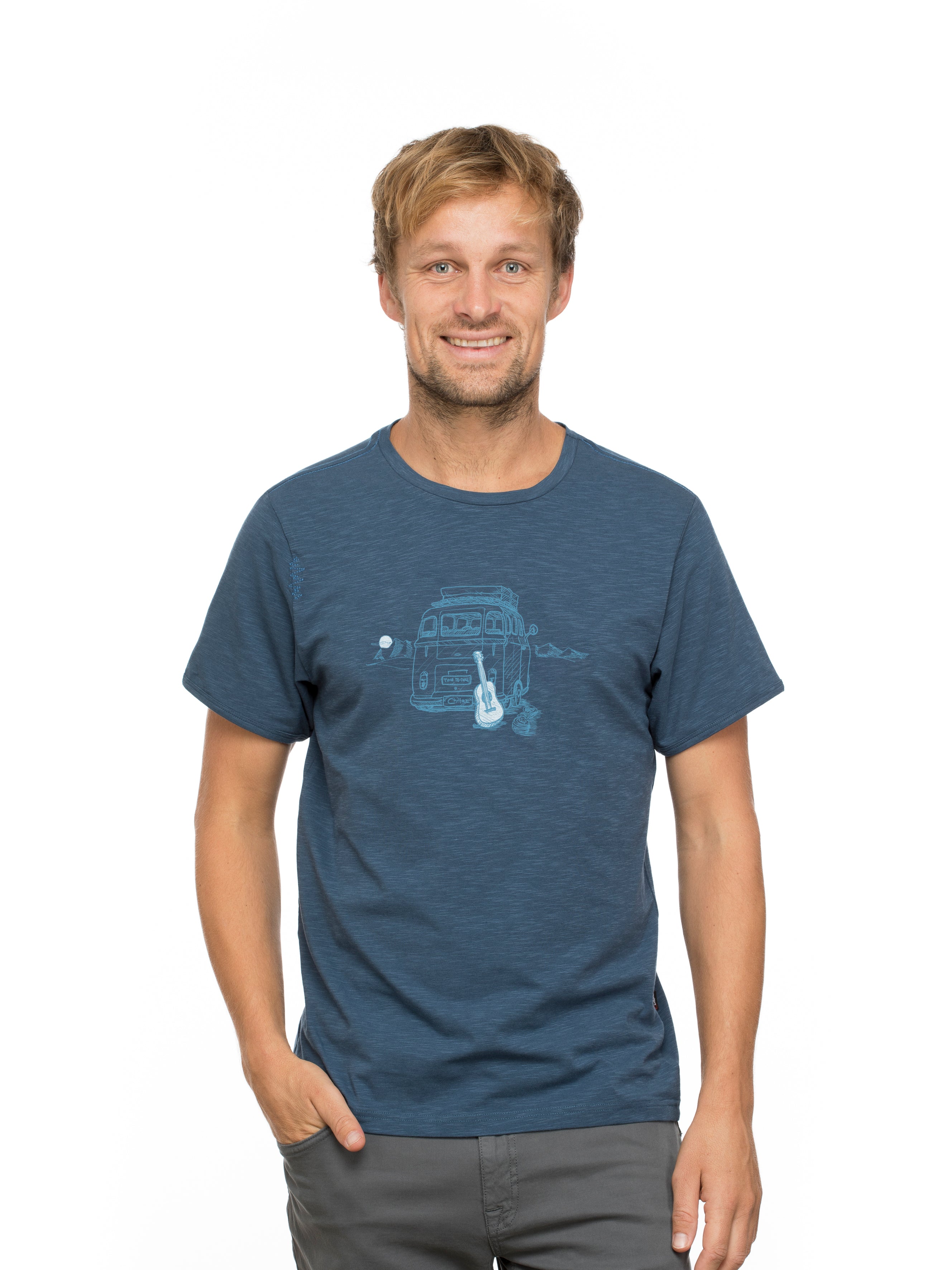 Chillaz Out in Nature Men T-Shirt dark blue