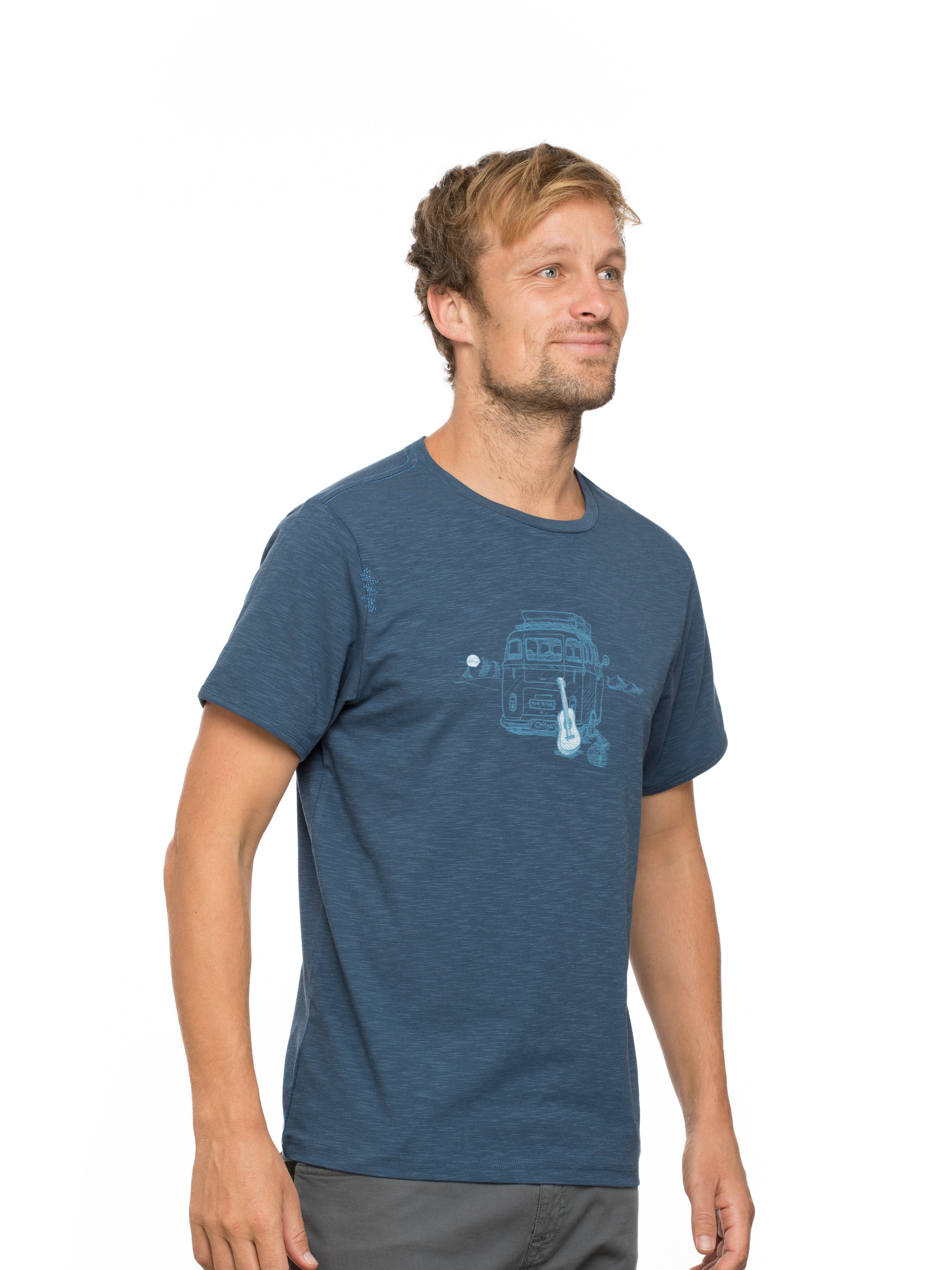 Chillaz Out in Nature Men T-Shirt dark blue
