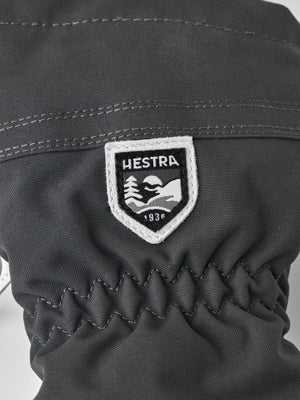 Hestra Heli Ski Female - 5 finger Grey/Offwhite