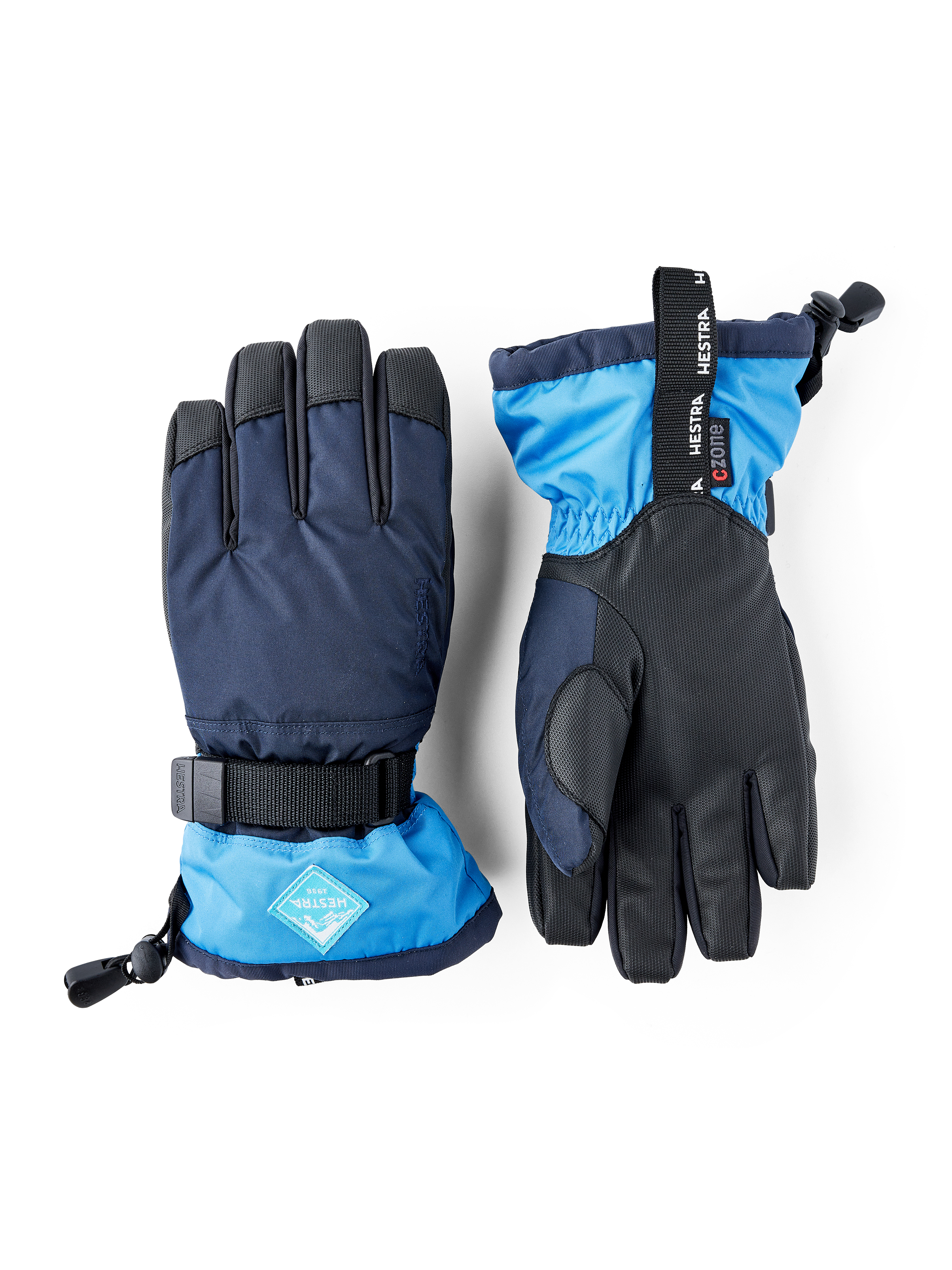 Hestra Gauntlet CZone Jr. 5-finger blau Kinderhandschuh