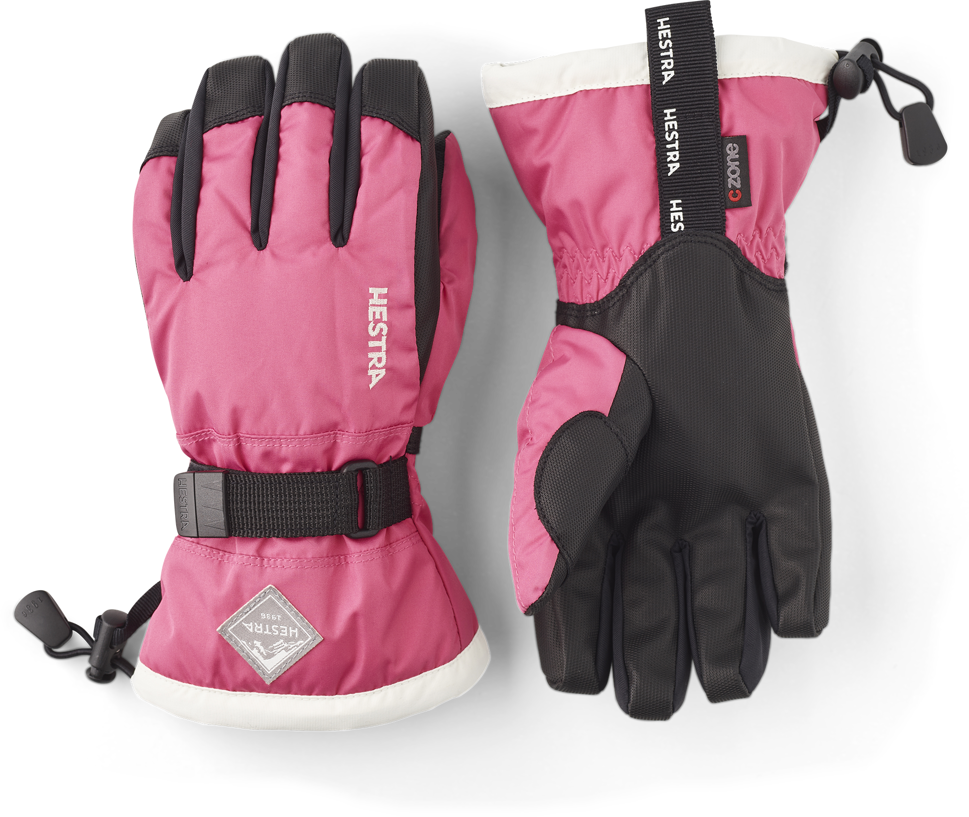 Hestra Gauntlet CZone Jr. 5-finger magenta Kinderhandschuh