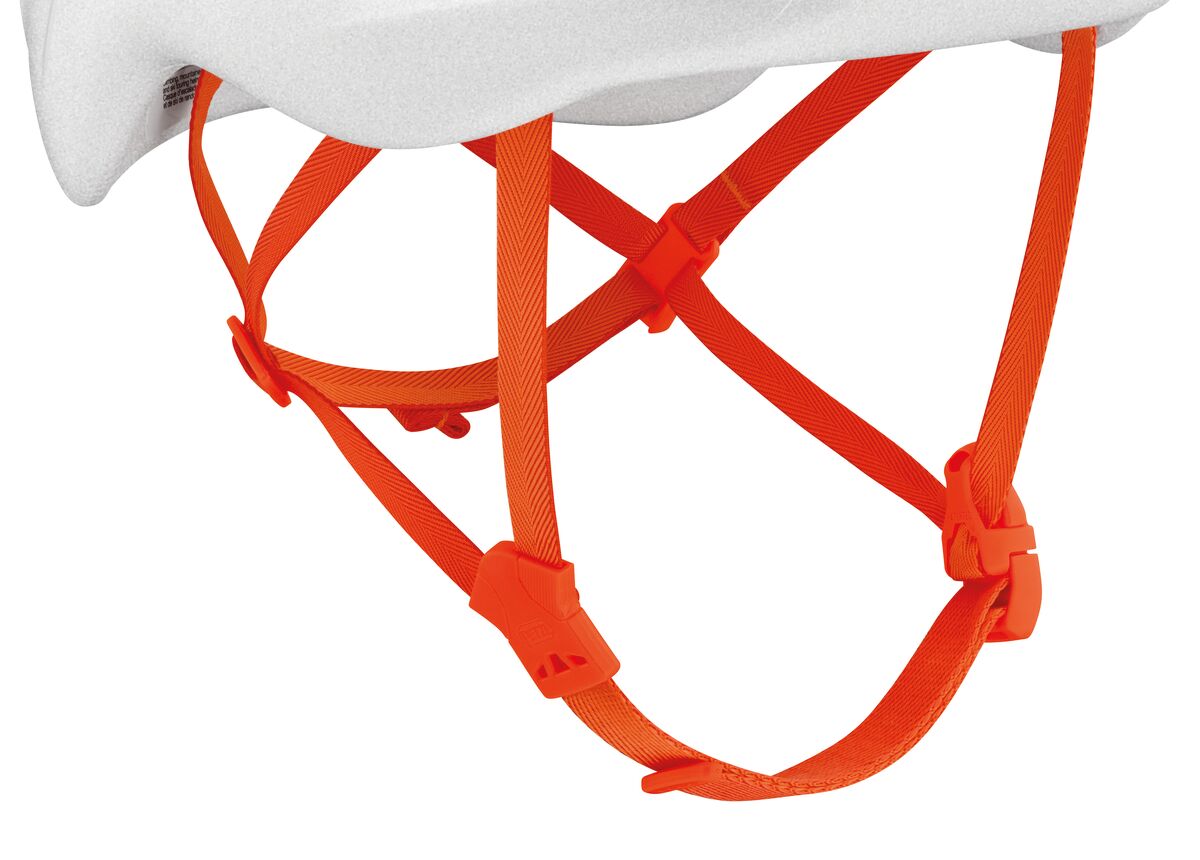 Petzl SIROCCO white/orange climbing helmet