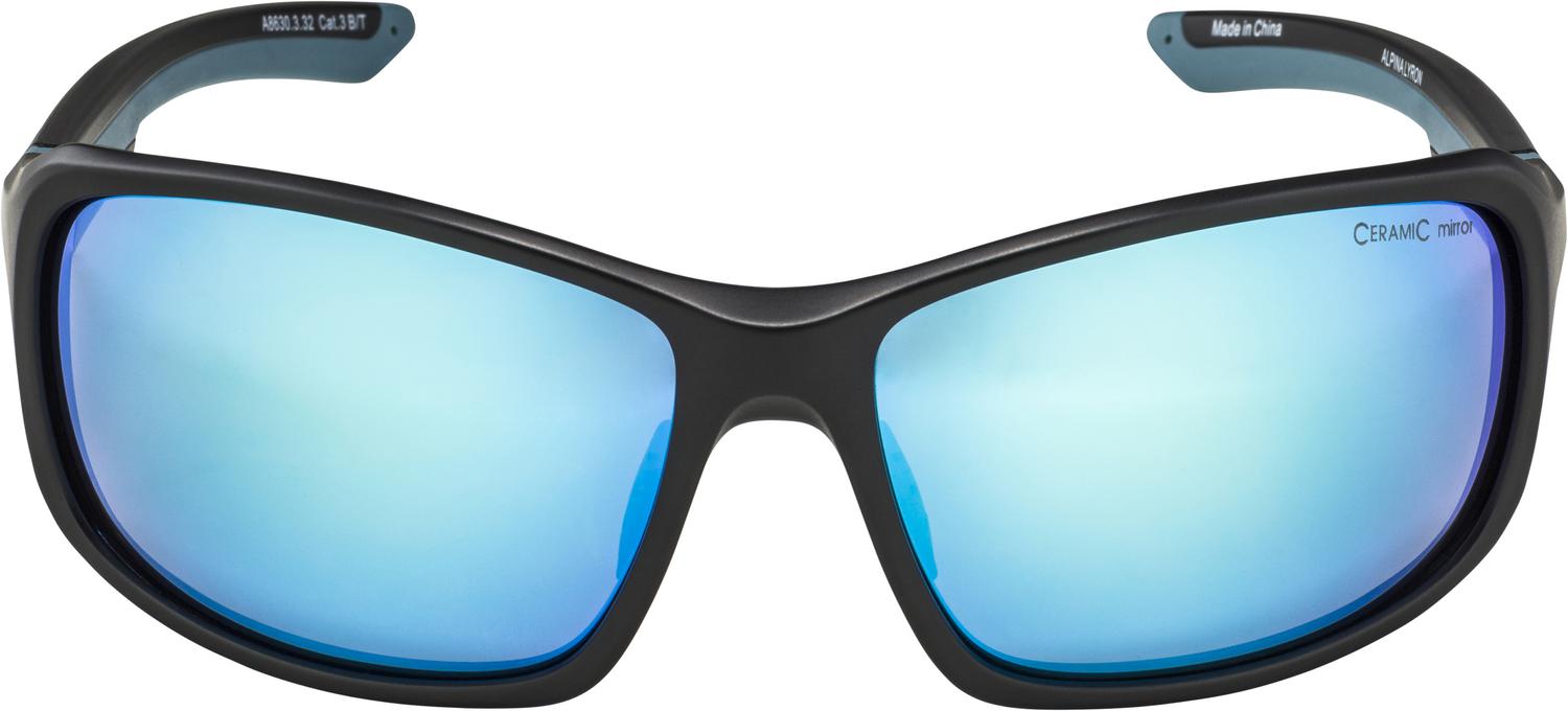 ALPINA Unisex - Adultos, LYRON Gafas Deportivas, Black-Grey
