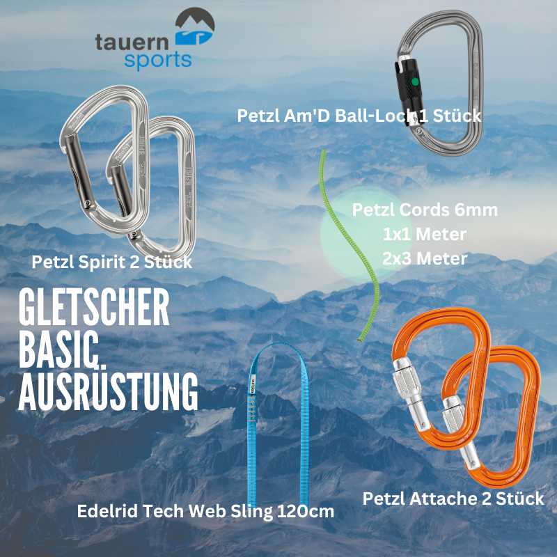 Gletscher Basic Ausrüstung