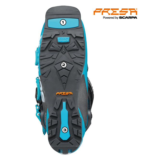 Scarpa 4-QUATTRO XT Freeride Skitouren Schuh- ocean blue