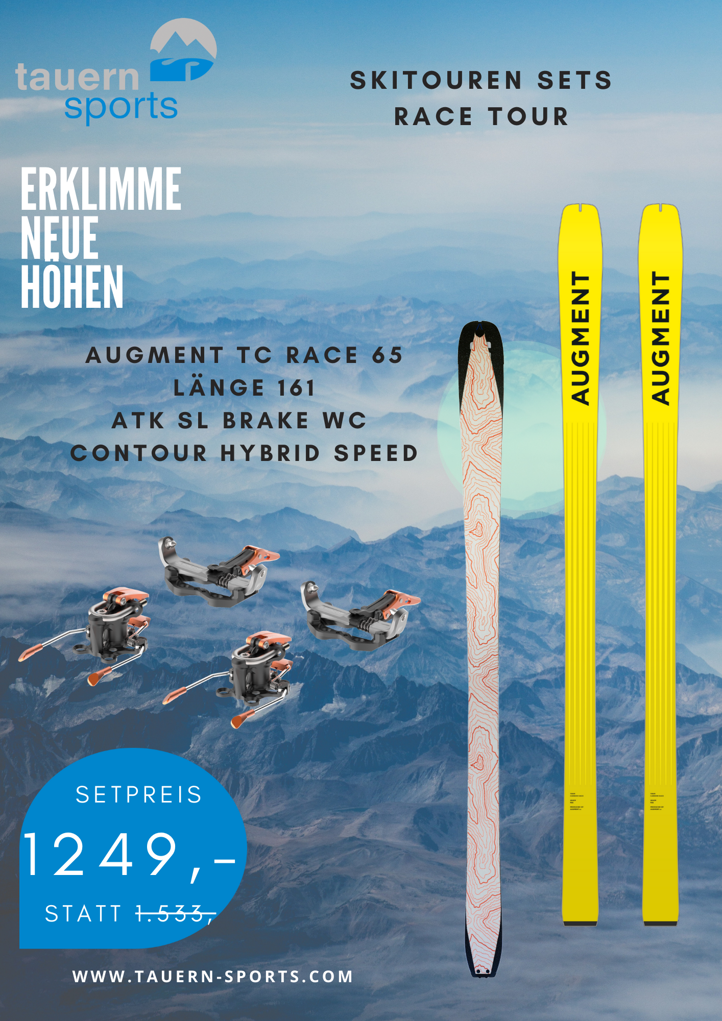 Skitouren Set Augment Race Tour 65