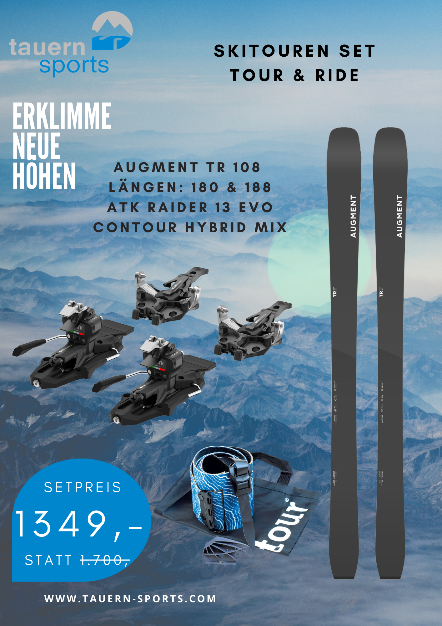 Skitouren Set Augment TR 108