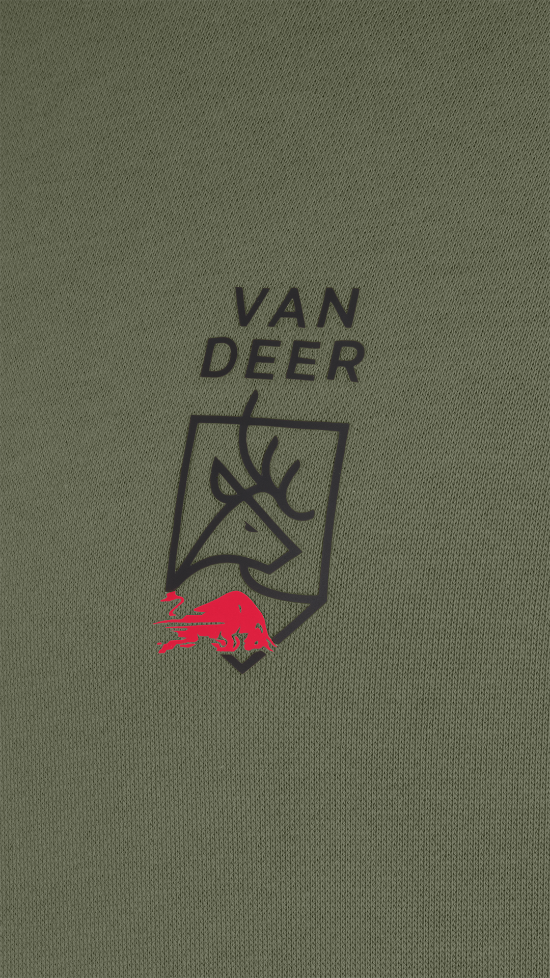 VAN DEER Red Bull Sports ESSENTIAL Hoodie khaki