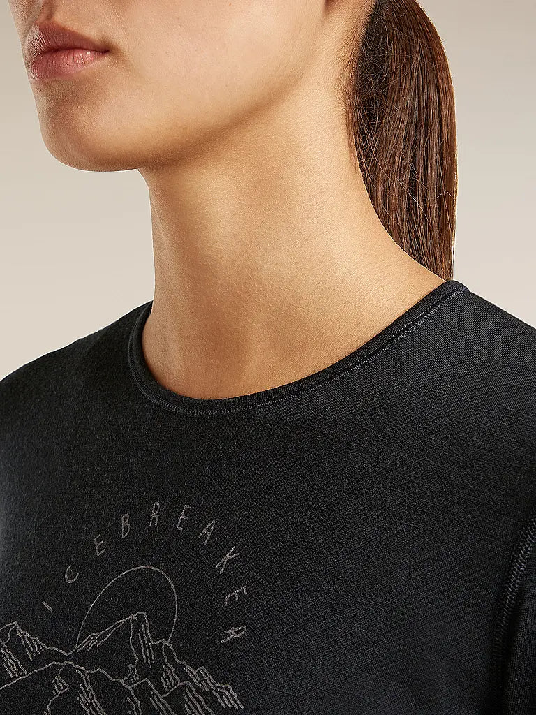 icebreaker OASIS SUNRISE 200 Baselayer W LA-Shirt noir