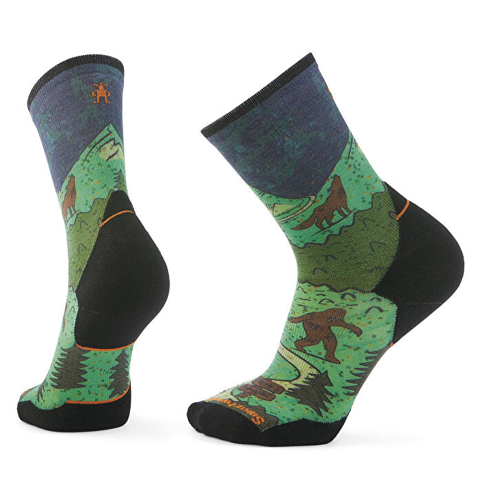 Smartwool Run Targeted Cushion Neature Print Crew Laufsocken