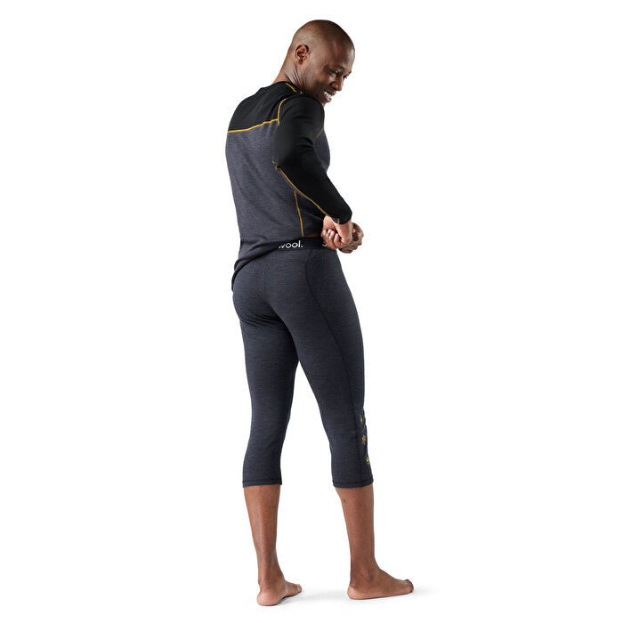 Smartwool Men´s Classic Thermal Merino Baselayer - 3/4 -Hose charcoal-honey gold