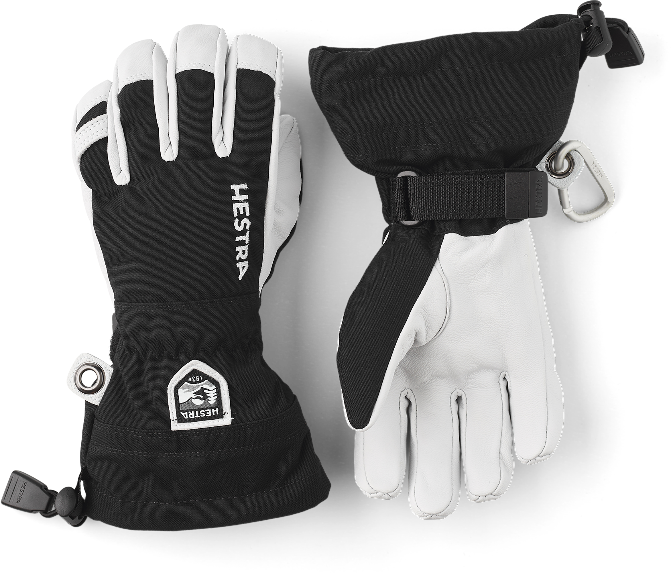 Hestra Army Leather Heli Ski Jr. 5-finger Black